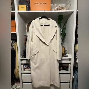 Off White Maxi Coat